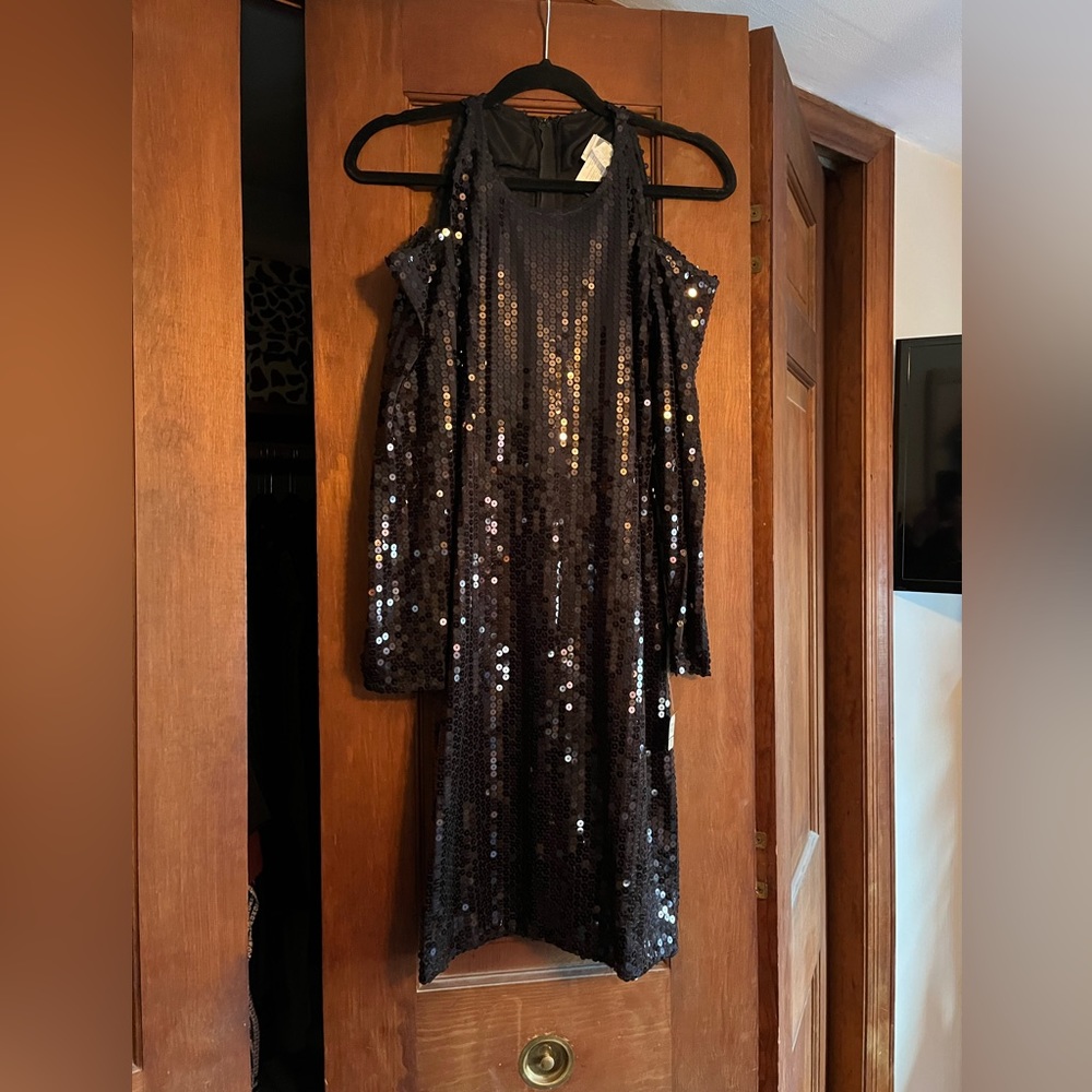 Cold shoulder dress